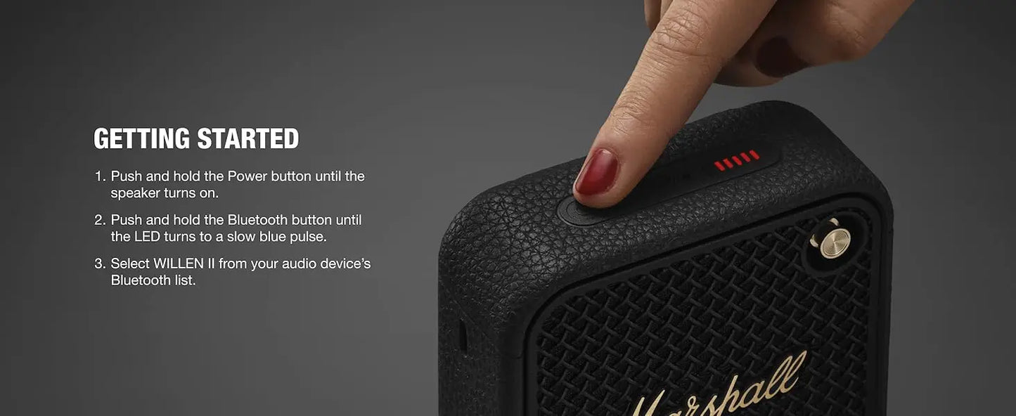 Genuine original Marshall Willen II Bluetooth Portable Speaker marshall willen 2 marshall willen mini speaker marshall