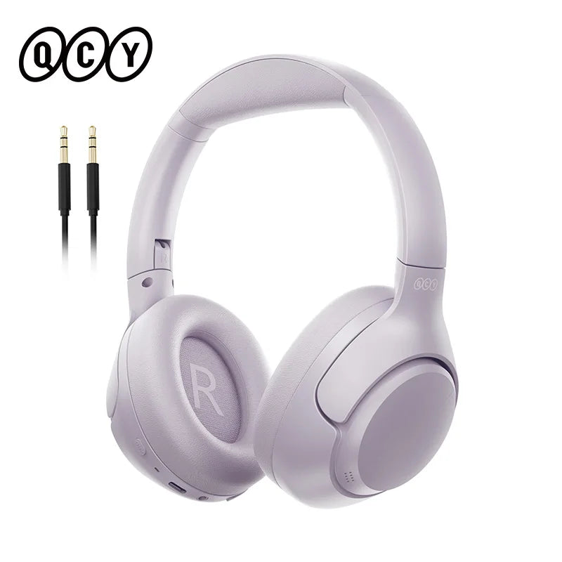 H3 ANC Wireless Headphones Bluetooth 5.4 Hi-Res Audio Over Ear Headset 43dB Hybrid Active Noise Cancellation Earphones 60H