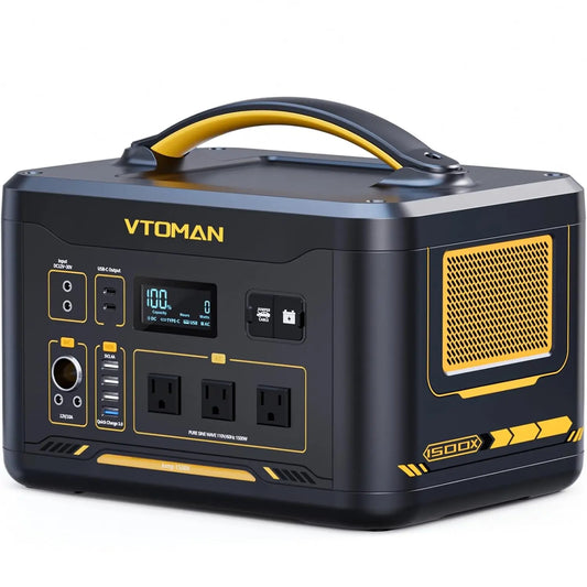 Jump 1500X Portable Power Station with Jump Start, 828Wh LiFePO4 Battery 1500W AC Outlets (3000W Surge) /100W USB-C, Customized