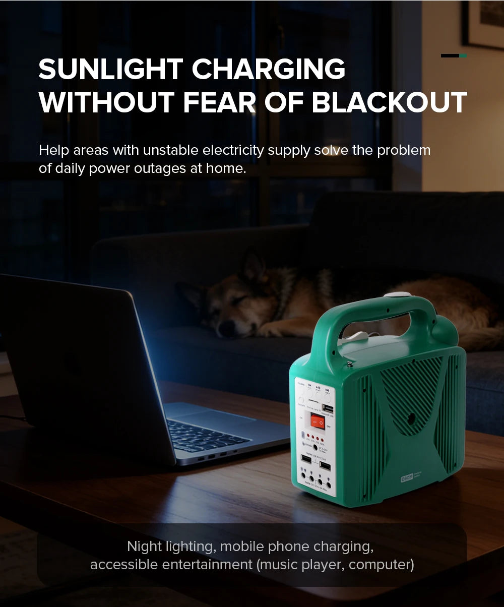 80W Portable Power Station Outdoor Power Supply for Smartphones Tablets Drones Cameras