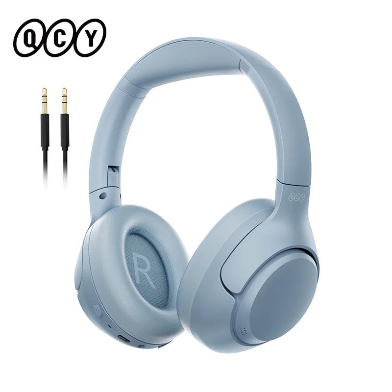 H3 ANC Wireless Headphones Bluetooth 5.4 Hi-Res Audio Over Ear Headset 43dB Hybrid Active Noise Cancellation Earphones 60H